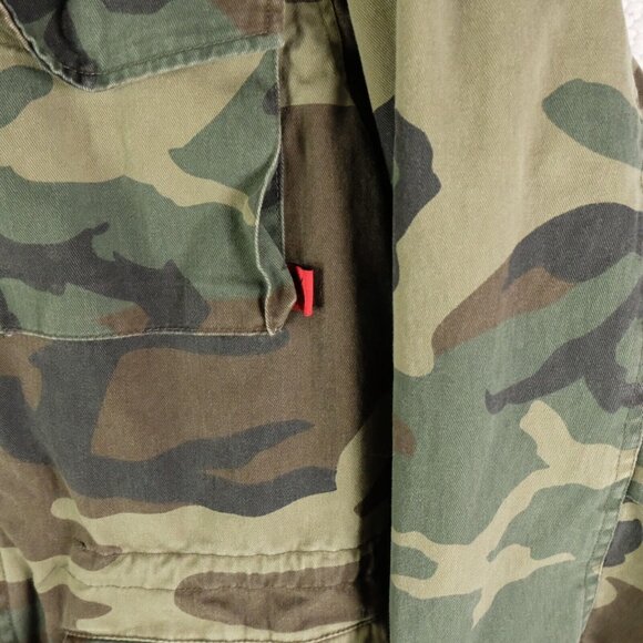 Rothco Field Jacket Mens Small Green Woodland Camo Heavyweight Full Zip Army - Picture 3 of 11